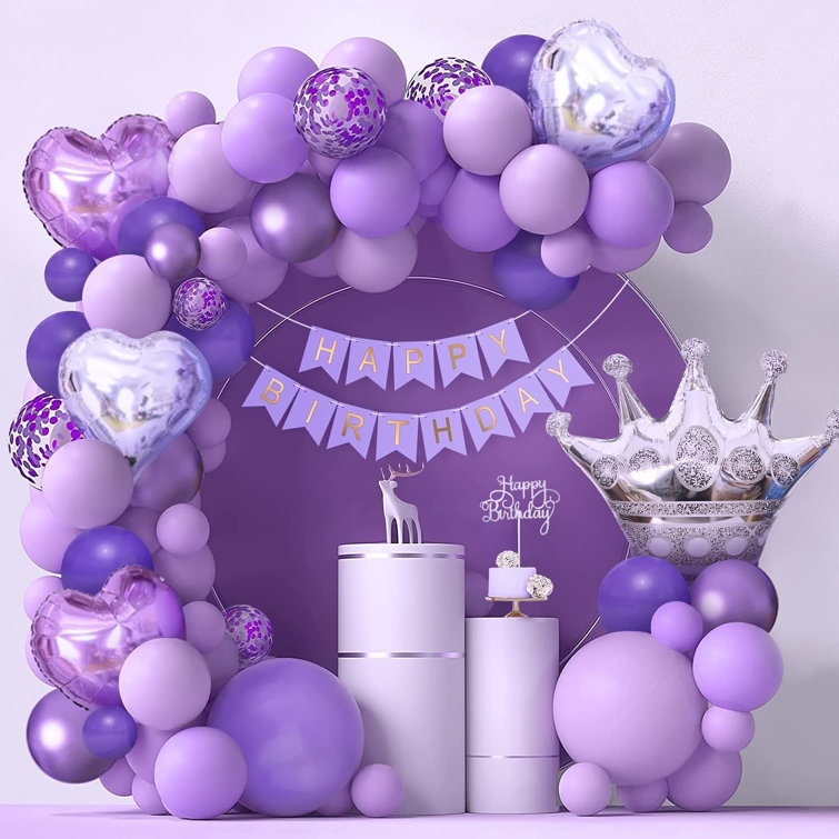 Purple birthday decorations deals